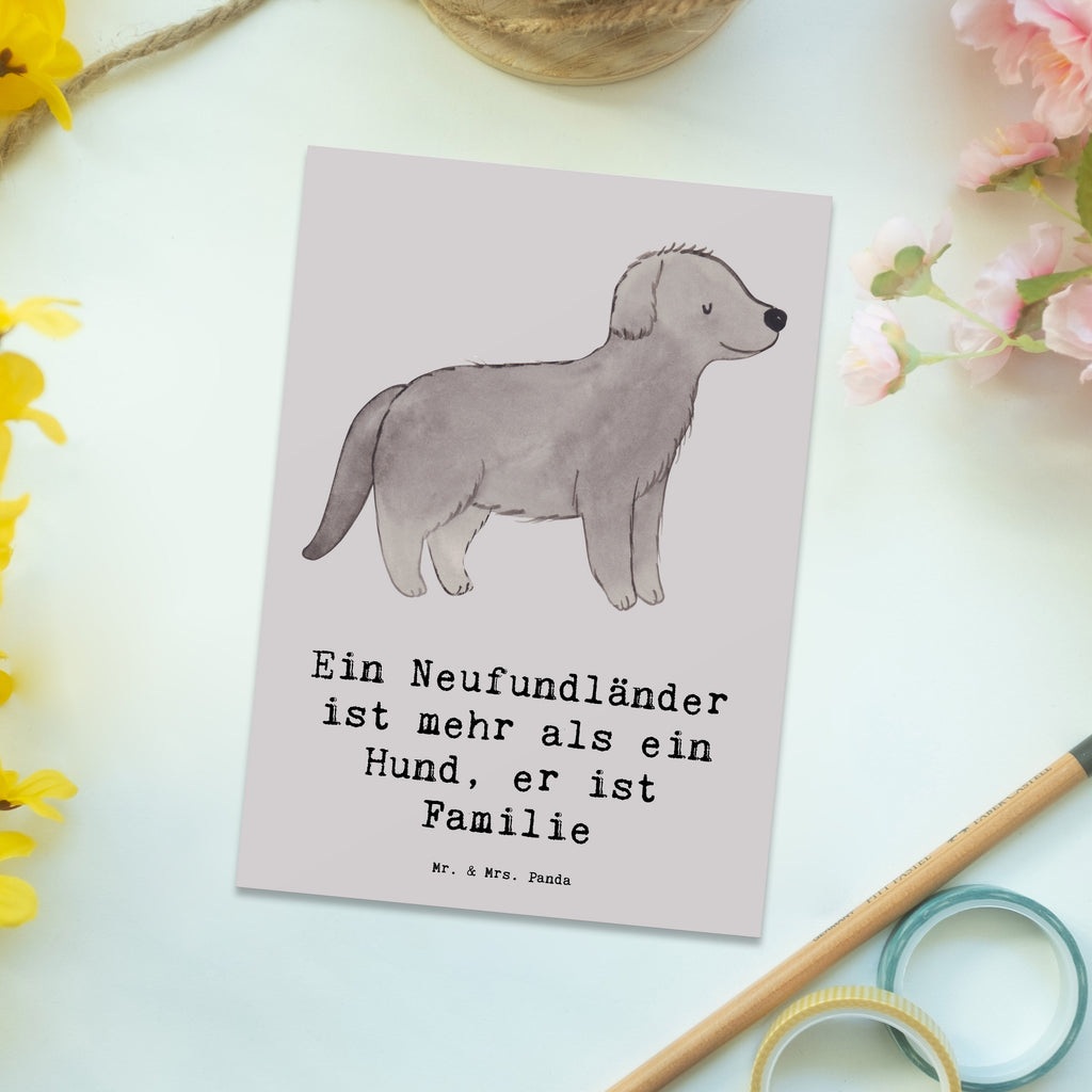 Postkarte Neufundländer Familie Postkarte, Karte, Geschenkkarte, Grußkarte, Einladung, Ansichtskarte, Geburtstagskarte, Einladungskarte, Dankeskarte, Ansichtskarten, Einladung Geburtstag, Einladungskarten Geburtstag, Hund, Hunderasse, Rassehund, Hundebesitzer, Geschenk, Tierfreund, Schenken, Welpe