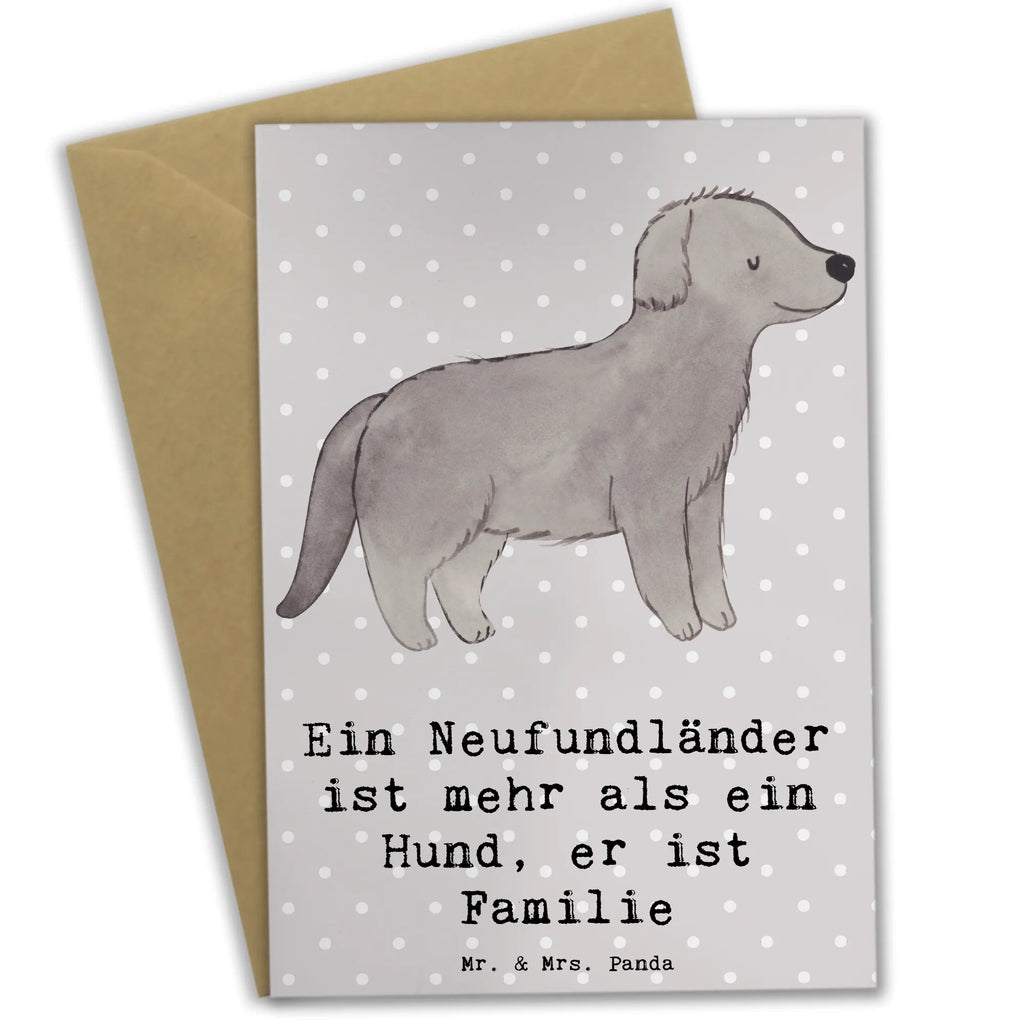 Grußkarte Neufundländer Familie Grußkarte, Klappkarte, Einladungskarte, Glückwunschkarte, Hochzeitskarte, Geburtstagskarte, Karte, Ansichtskarten, Hund, Hunderasse, Rassehund, Hundebesitzer, Geschenk, Tierfreund, Schenken, Welpe