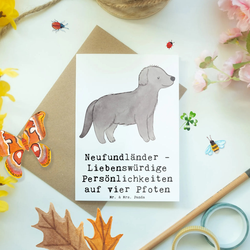 Grußkarte Neufundländer Persönlichkeiten Grußkarte, Klappkarte, Einladungskarte, Glückwunschkarte, Hochzeitskarte, Geburtstagskarte, Karte, Ansichtskarten, Hund, Hunderasse, Rassehund, Hundebesitzer, Geschenk, Tierfreund, Schenken, Welpe