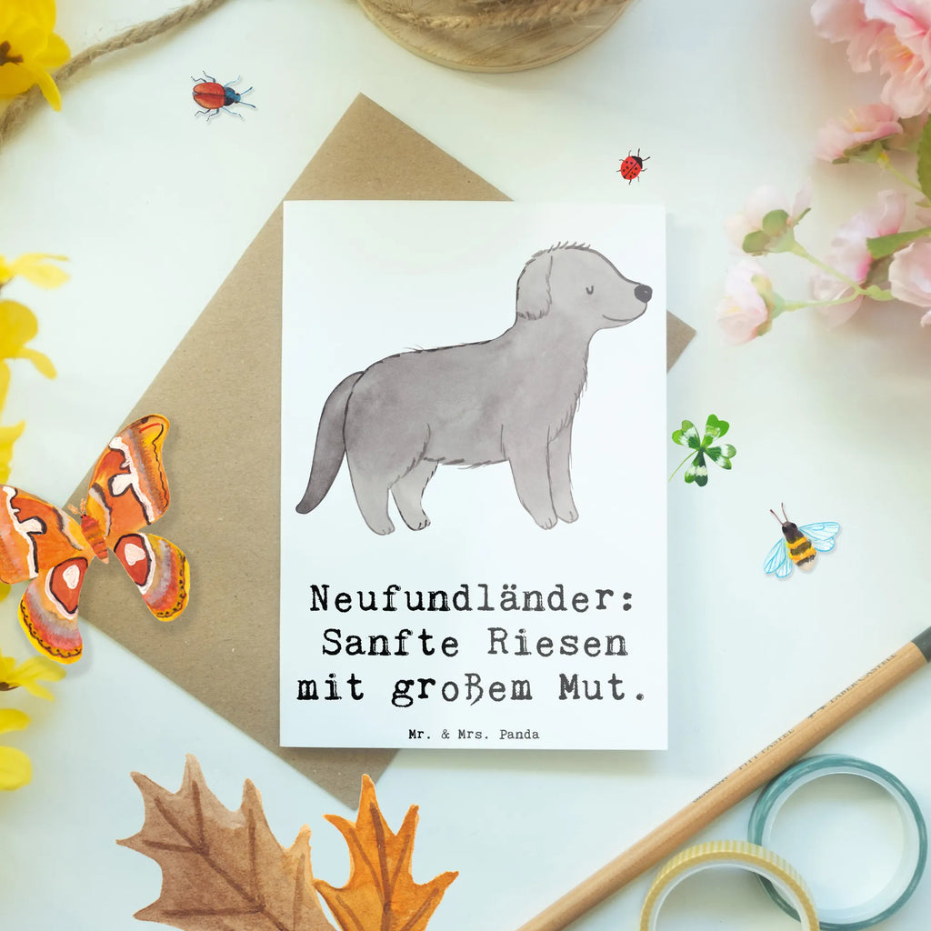 Grußkarte Neufundländer Liebe Grußkarte, Klappkarte, Einladungskarte, Glückwunschkarte, Hochzeitskarte, Geburtstagskarte, Karte, Ansichtskarten, Hund, Hunderasse, Rassehund, Hundebesitzer, Geschenk, Tierfreund, Schenken, Welpe