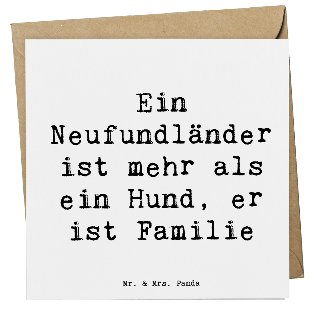 Deluxe Karte Spruch Neufundländer Familie Karte, Grußkarte, Klappkarte, Einladungskarte, Glückwunschkarte, Hochzeitskarte, Geburtstagskarte, Hochwertige Grußkarte, Hochwertige Klappkarte, Hund, Hunderasse, Rassehund, Hundebesitzer, Geschenk, Tierfreund, Schenken, Welpe