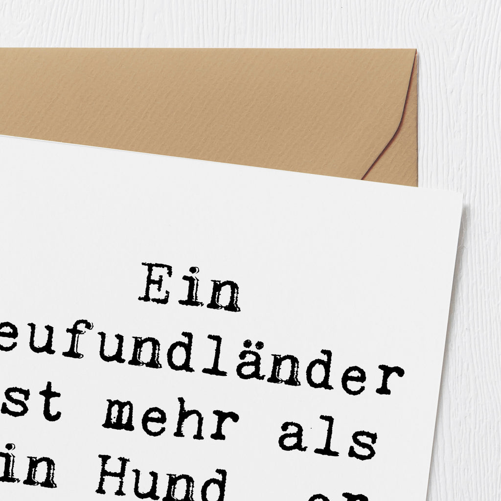 Deluxe Karte Spruch Neufundländer Familie Karte, Grußkarte, Klappkarte, Einladungskarte, Glückwunschkarte, Hochzeitskarte, Geburtstagskarte, Hochwertige Grußkarte, Hochwertige Klappkarte, Hund, Hunderasse, Rassehund, Hundebesitzer, Geschenk, Tierfreund, Schenken, Welpe