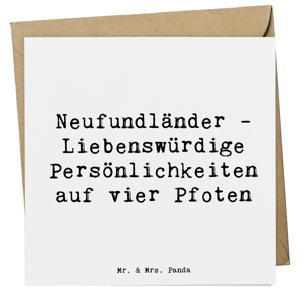 Deluxe Karte Spruch Neufundländer Persönlichkeiten Karte, Grußkarte, Klappkarte, Einladungskarte, Glückwunschkarte, Hochzeitskarte, Geburtstagskarte, Hochwertige Grußkarte, Hochwertige Klappkarte, Hund, Hunderasse, Rassehund, Hundebesitzer, Geschenk, Tierfreund, Schenken, Welpe