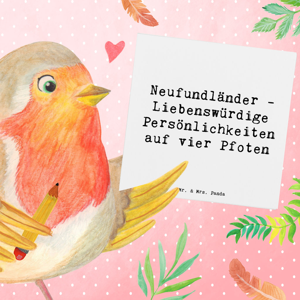 Deluxe Karte Spruch Neufundländer Persönlichkeiten Karte, Grußkarte, Klappkarte, Einladungskarte, Glückwunschkarte, Hochzeitskarte, Geburtstagskarte, Hochwertige Grußkarte, Hochwertige Klappkarte, Hund, Hunderasse, Rassehund, Hundebesitzer, Geschenk, Tierfreund, Schenken, Welpe