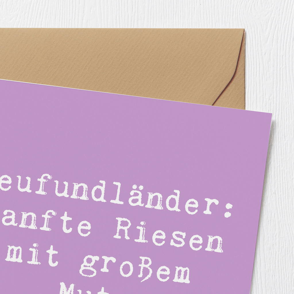 Deluxe Karte Spruch Neufundländer Liebe Karte, Grußkarte, Klappkarte, Einladungskarte, Glückwunschkarte, Hochzeitskarte, Geburtstagskarte, Hochwertige Grußkarte, Hochwertige Klappkarte, Hund, Hunderasse, Rassehund, Hundebesitzer, Geschenk, Tierfreund, Schenken, Welpe