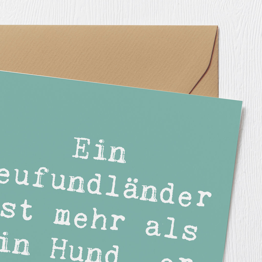 Deluxe Karte Spruch Neufundländer Familie Karte, Grußkarte, Klappkarte, Einladungskarte, Glückwunschkarte, Hochzeitskarte, Geburtstagskarte, Hochwertige Grußkarte, Hochwertige Klappkarte, Hund, Hunderasse, Rassehund, Hundebesitzer, Geschenk, Tierfreund, Schenken, Welpe