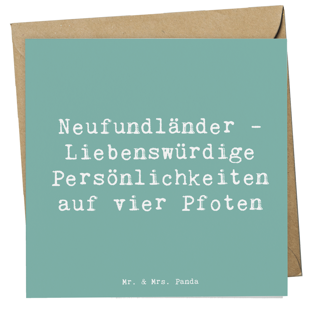 Deluxe Karte Spruch Neufundländer Persönlichkeiten Karte, Grußkarte, Klappkarte, Einladungskarte, Glückwunschkarte, Hochzeitskarte, Geburtstagskarte, Hochwertige Grußkarte, Hochwertige Klappkarte, Hund, Hunderasse, Rassehund, Hundebesitzer, Geschenk, Tierfreund, Schenken, Welpe