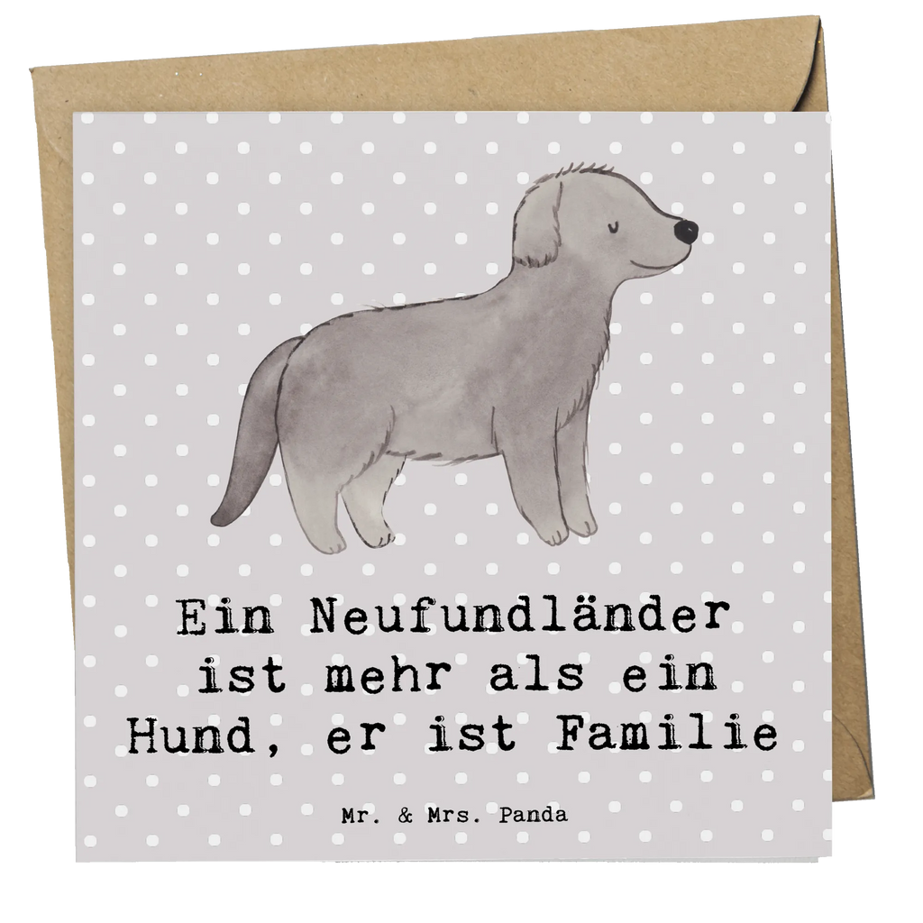 Deluxe Karte Neufundländer Familie Karte, Grußkarte, Klappkarte, Einladungskarte, Glückwunschkarte, Hochzeitskarte, Geburtstagskarte, Hochwertige Grußkarte, Hochwertige Klappkarte, Hund, Hunderasse, Rassehund, Hundebesitzer, Geschenk, Tierfreund, Schenken, Welpe