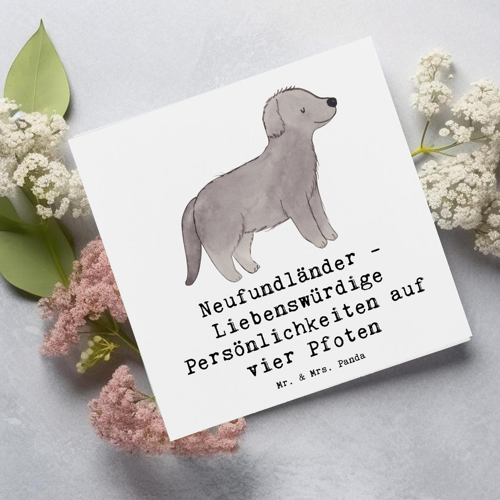 Deluxe Karte Neufundländer Persönlichkeiten Karte, Grußkarte, Klappkarte, Einladungskarte, Glückwunschkarte, Hochzeitskarte, Geburtstagskarte, Hochwertige Grußkarte, Hochwertige Klappkarte, Hund, Hunderasse, Rassehund, Hundebesitzer, Geschenk, Tierfreund, Schenken, Welpe