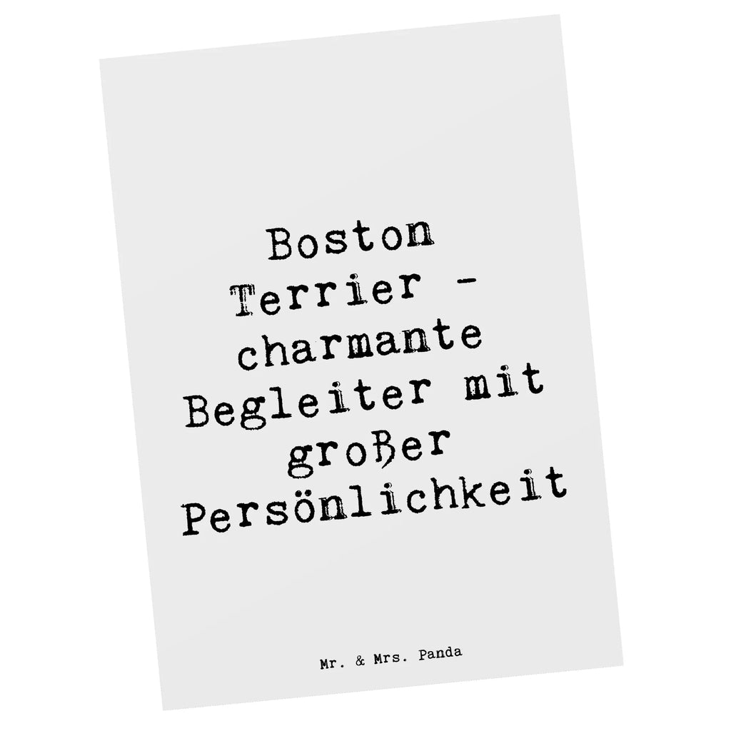 Postkarte Spruch Boston Terrier Begleiter Postkarte, Karte, Geschenkkarte, Grußkarte, Einladung, Ansichtskarte, Geburtstagskarte, Einladungskarte, Dankeskarte, Ansichtskarten, Einladung Geburtstag, Einladungskarten Geburtstag, Hund, Hunderasse, Rassehund, Hundebesitzer, Geschenk, Tierfreund, Schenken, Welpe