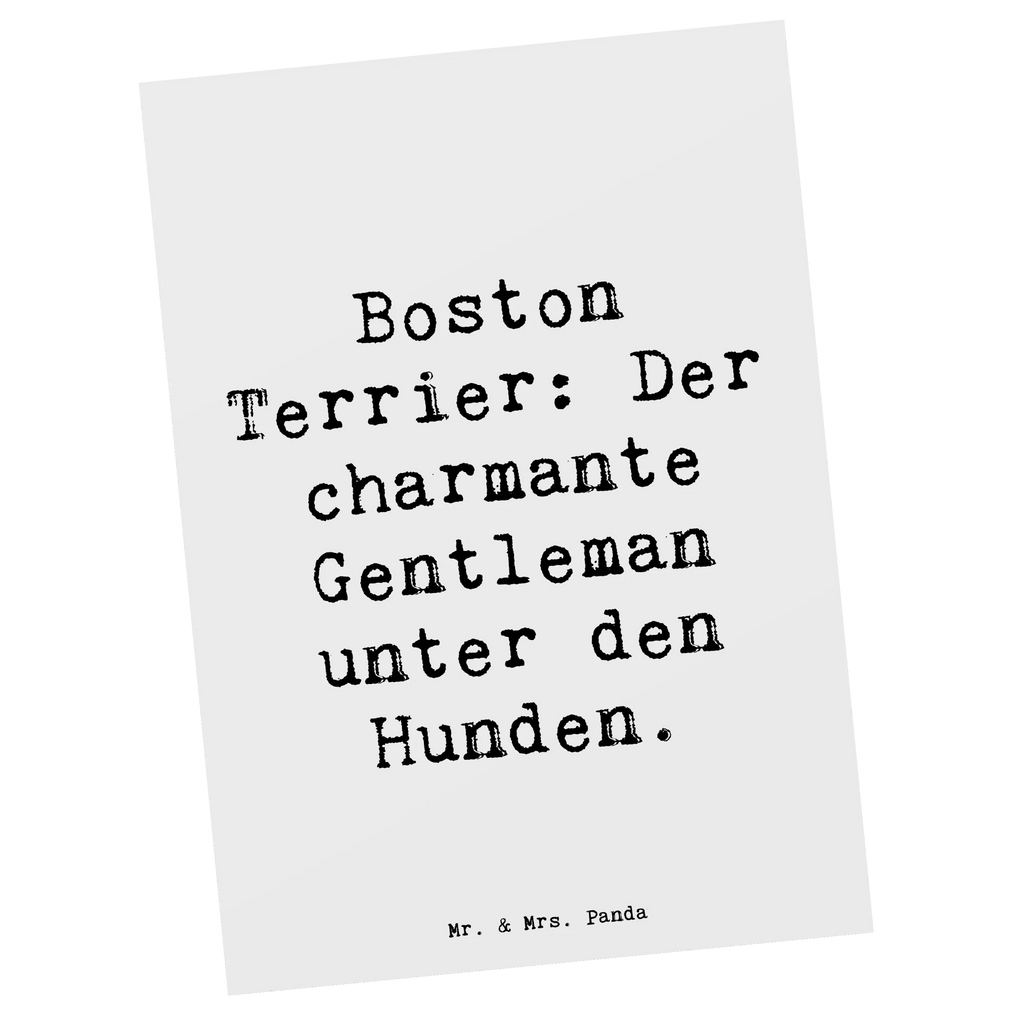 Postkarte Spruch Boston Terrier Gentleman Postkarte, Karte, Geschenkkarte, Grußkarte, Einladung, Ansichtskarte, Geburtstagskarte, Einladungskarte, Dankeskarte, Ansichtskarten, Einladung Geburtstag, Einladungskarten Geburtstag, Hund, Hunderasse, Rassehund, Hundebesitzer, Geschenk, Tierfreund, Schenken, Welpe