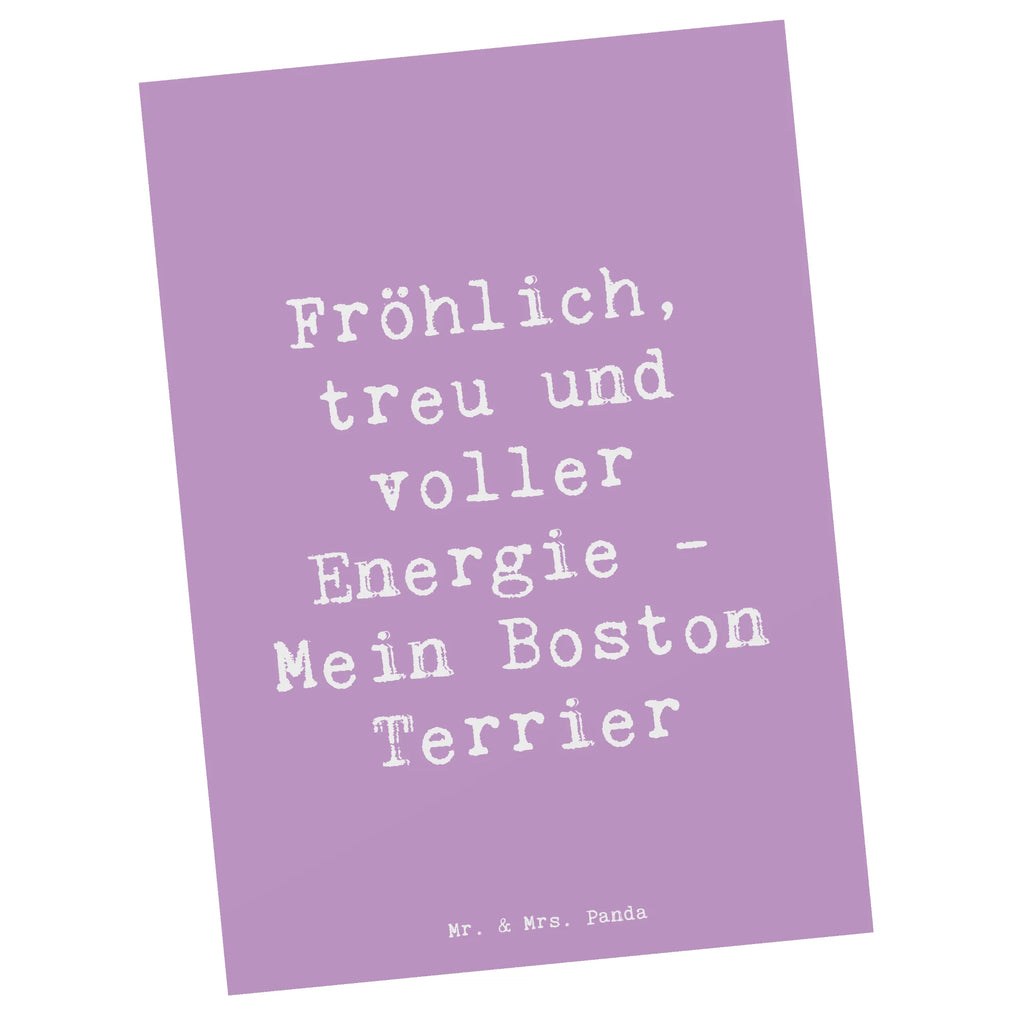 Postkarte Spruch Boston Terrier Freude Postkarte, Karte, Geschenkkarte, Grußkarte, Einladung, Ansichtskarte, Geburtstagskarte, Einladungskarte, Dankeskarte, Ansichtskarten, Einladung Geburtstag, Einladungskarten Geburtstag, Hund, Hunderasse, Rassehund, Hundebesitzer, Geschenk, Tierfreund, Schenken, Welpe