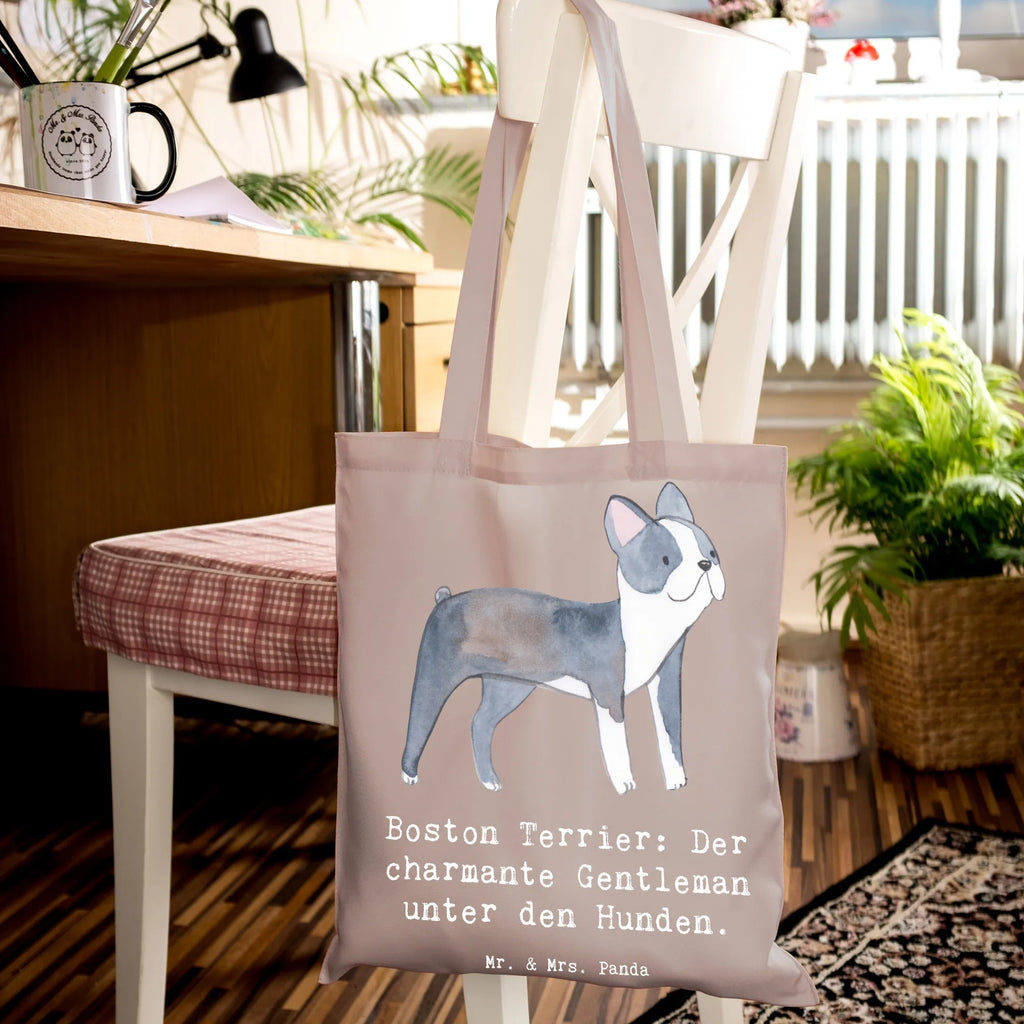 Tragetasche Boston Terrier Gentleman Beuteltasche, Beutel, Einkaufstasche, Jutebeutel, Stoffbeutel, Tasche, Shopper, Umhängetasche, Strandtasche, Schultertasche, Stofftasche, Tragetasche, Badetasche, Jutetasche, Einkaufstüte, Laptoptasche, Hund, Hunderasse, Rassehund, Hundebesitzer, Geschenk, Tierfreund, Schenken, Welpe