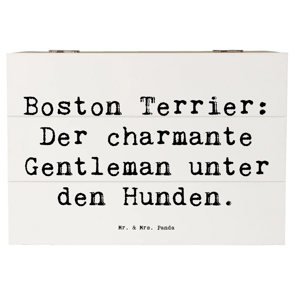 Holzkiste Spruch Boston Terrier Gentleman Holzkiste, Kiste, Schatzkiste, Truhe, Schatulle, XXL, Erinnerungsbox, Erinnerungskiste, Dekokiste, Aufbewahrungsbox, Geschenkbox, Geschenkdose, Hund, Hunderasse, Rassehund, Hundebesitzer, Geschenk, Tierfreund, Schenken, Welpe