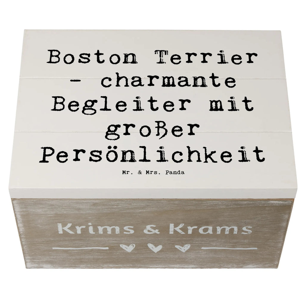 Holzkiste Spruch Boston Terrier Begleiter Holzkiste, Kiste, Schatzkiste, Truhe, Schatulle, XXL, Erinnerungsbox, Erinnerungskiste, Dekokiste, Aufbewahrungsbox, Geschenkbox, Geschenkdose, Hund, Hunderasse, Rassehund, Hundebesitzer, Geschenk, Tierfreund, Schenken, Welpe