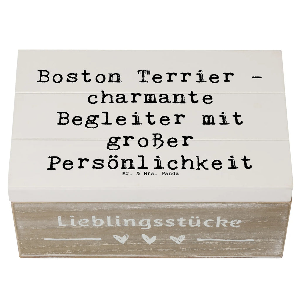 Holzkiste Spruch Boston Terrier Begleiter Holzkiste, Kiste, Schatzkiste, Truhe, Schatulle, XXL, Erinnerungsbox, Erinnerungskiste, Dekokiste, Aufbewahrungsbox, Geschenkbox, Geschenkdose, Hund, Hunderasse, Rassehund, Hundebesitzer, Geschenk, Tierfreund, Schenken, Welpe