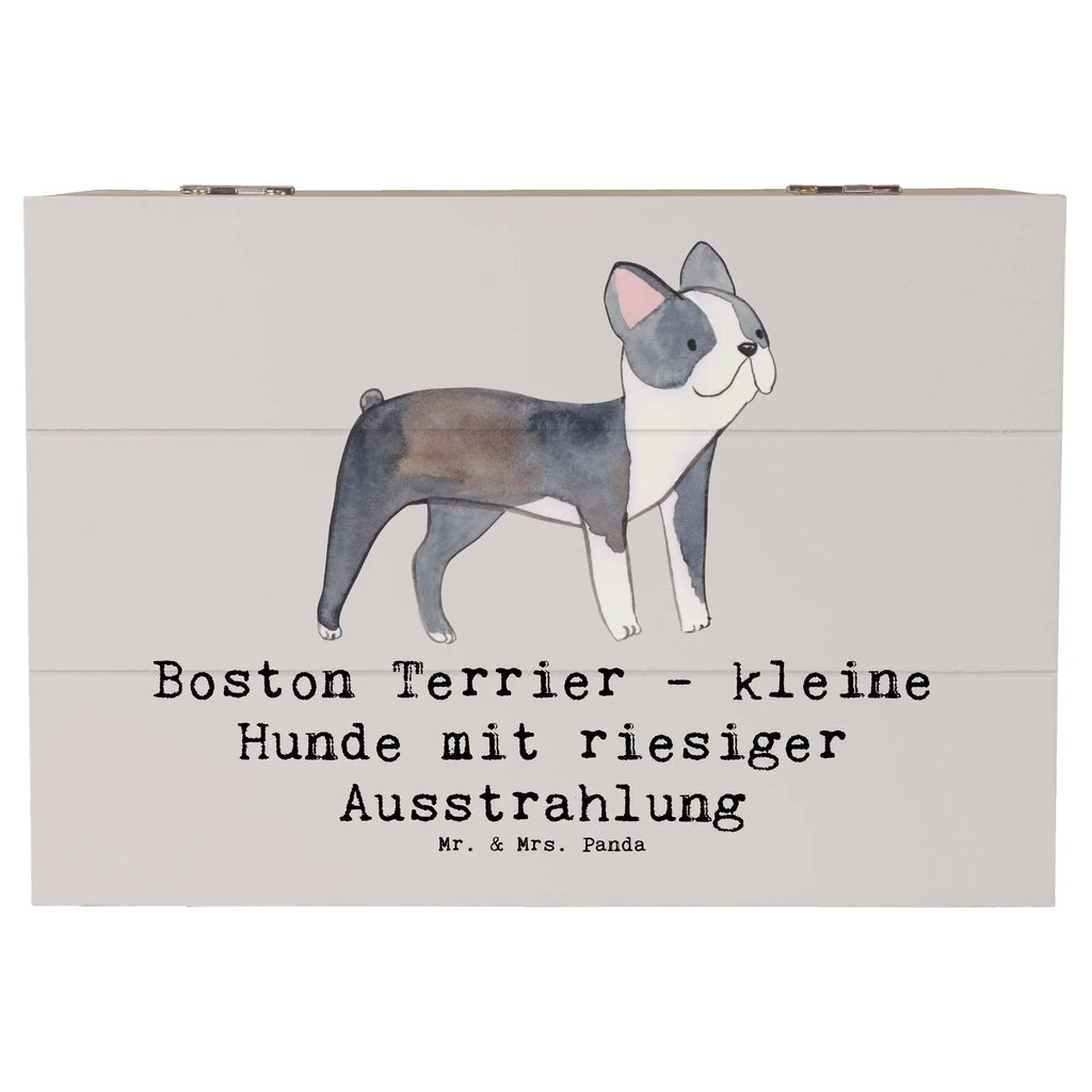 Holzkiste Boston Terrier Holzkiste, Kiste, Schatzkiste, Truhe, Schatulle, XXL, Erinnerungsbox, Erinnerungskiste, Dekokiste, Aufbewahrungsbox, Geschenkbox, Geschenkdose, Hund, Hunderasse, Rassehund, Hundebesitzer, Geschenk, Tierfreund, Schenken, Welpe