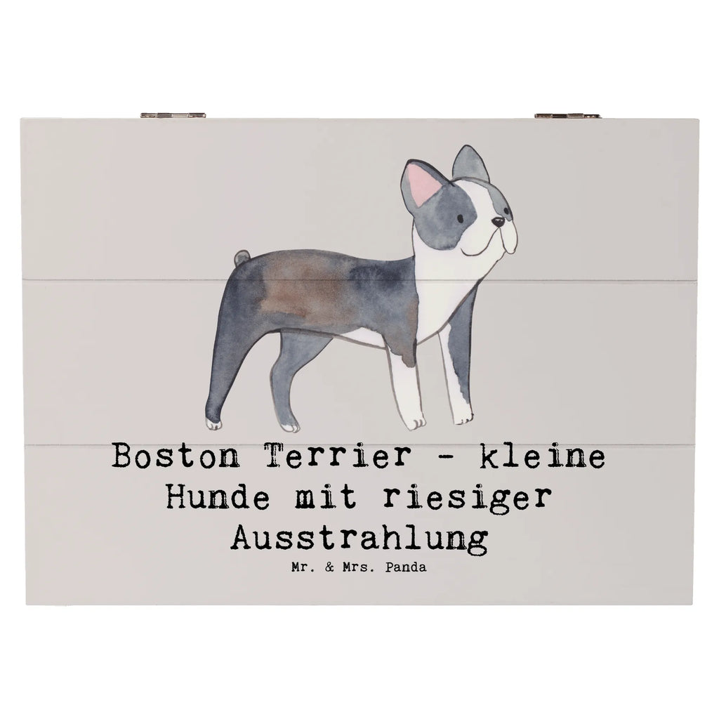 Holzkiste Boston Terrier Holzkiste, Kiste, Schatzkiste, Truhe, Schatulle, XXL, Erinnerungsbox, Erinnerungskiste, Dekokiste, Aufbewahrungsbox, Geschenkbox, Geschenkdose, Hund, Hunderasse, Rassehund, Hundebesitzer, Geschenk, Tierfreund, Schenken, Welpe