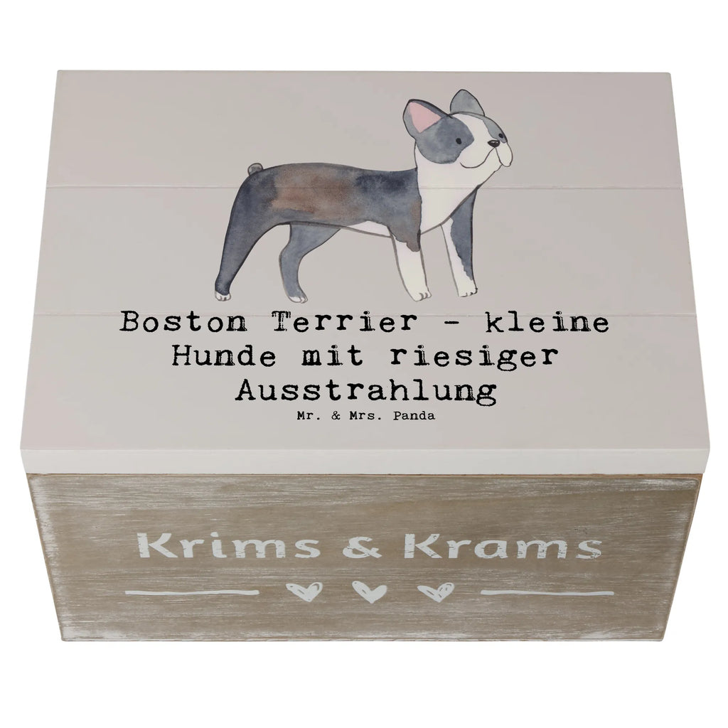 Holzkiste Boston Terrier Holzkiste, Kiste, Schatzkiste, Truhe, Schatulle, XXL, Erinnerungsbox, Erinnerungskiste, Dekokiste, Aufbewahrungsbox, Geschenkbox, Geschenkdose, Hund, Hunderasse, Rassehund, Hundebesitzer, Geschenk, Tierfreund, Schenken, Welpe