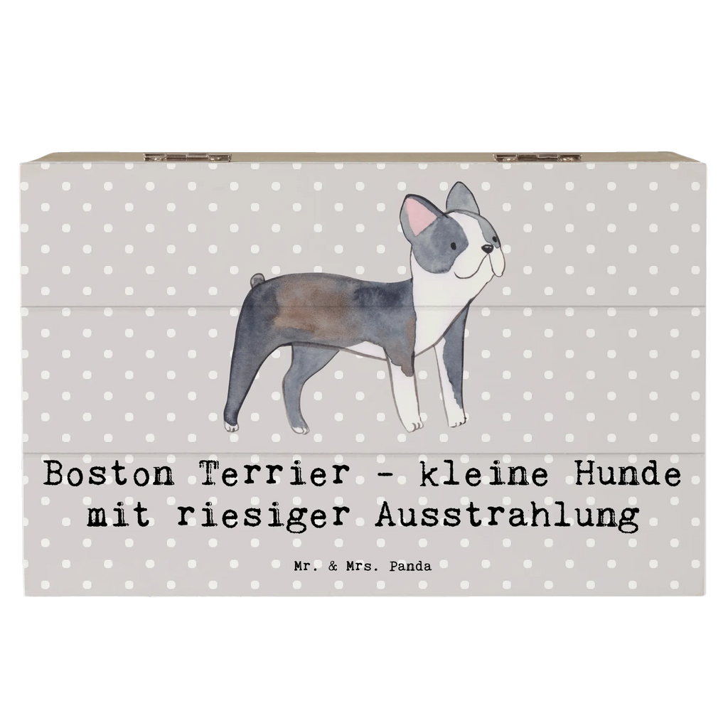 Holzkiste Boston Terrier Holzkiste, Kiste, Schatzkiste, Truhe, Schatulle, XXL, Erinnerungsbox, Erinnerungskiste, Dekokiste, Aufbewahrungsbox, Geschenkbox, Geschenkdose, Hund, Hunderasse, Rassehund, Hundebesitzer, Geschenk, Tierfreund, Schenken, Welpe