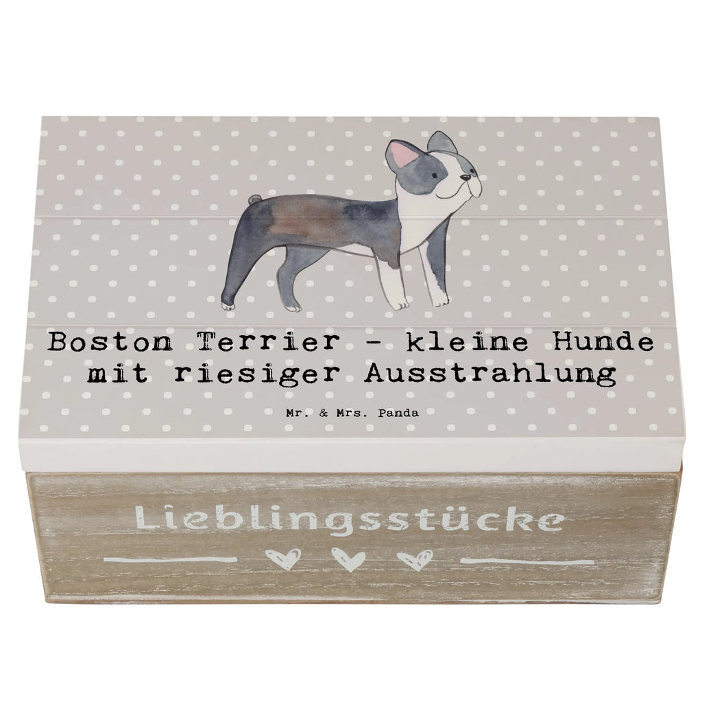 Holzkiste Boston Terrier Holzkiste, Kiste, Schatzkiste, Truhe, Schatulle, XXL, Erinnerungsbox, Erinnerungskiste, Dekokiste, Aufbewahrungsbox, Geschenkbox, Geschenkdose, Hund, Hunderasse, Rassehund, Hundebesitzer, Geschenk, Tierfreund, Schenken, Welpe