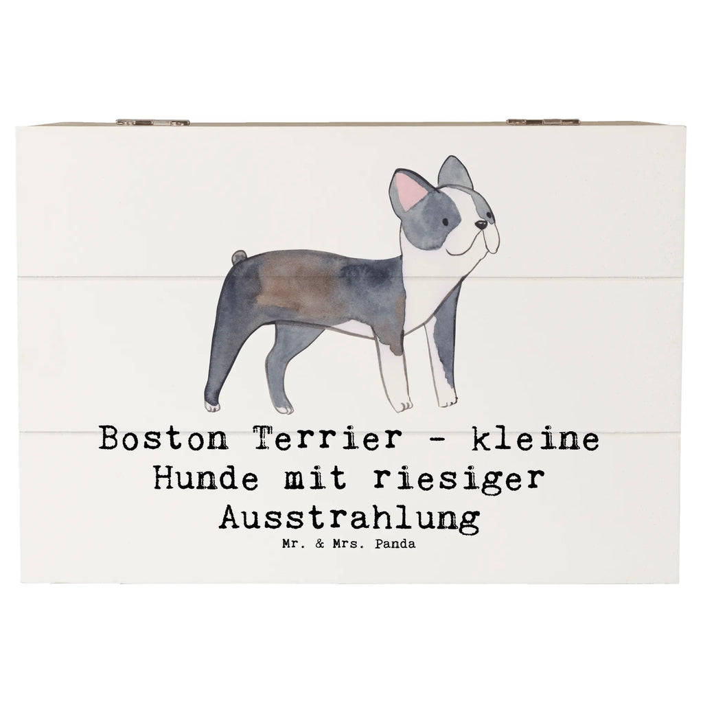 Holzkiste Boston Terrier Holzkiste, Kiste, Schatzkiste, Truhe, Schatulle, XXL, Erinnerungsbox, Erinnerungskiste, Dekokiste, Aufbewahrungsbox, Geschenkbox, Geschenkdose, Hund, Hunderasse, Rassehund, Hundebesitzer, Geschenk, Tierfreund, Schenken, Welpe