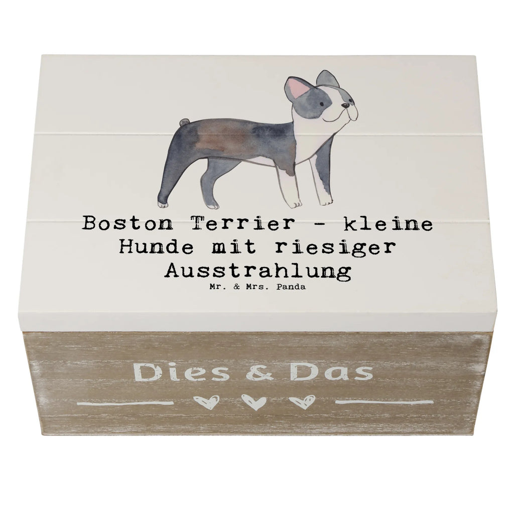 Holzkiste Boston Terrier Holzkiste, Kiste, Schatzkiste, Truhe, Schatulle, XXL, Erinnerungsbox, Erinnerungskiste, Dekokiste, Aufbewahrungsbox, Geschenkbox, Geschenkdose, Hund, Hunderasse, Rassehund, Hundebesitzer, Geschenk, Tierfreund, Schenken, Welpe