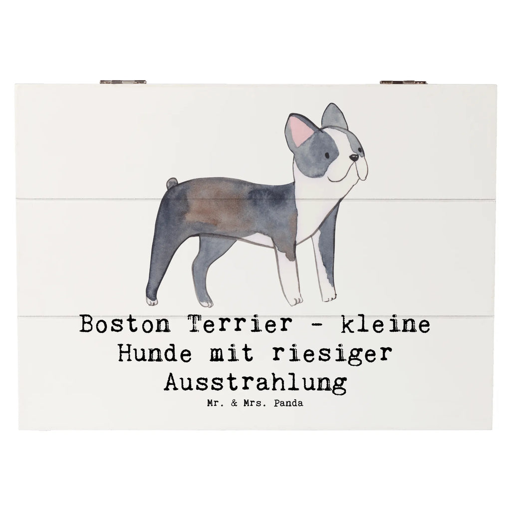 Holzkiste Boston Terrier Holzkiste, Kiste, Schatzkiste, Truhe, Schatulle, XXL, Erinnerungsbox, Erinnerungskiste, Dekokiste, Aufbewahrungsbox, Geschenkbox, Geschenkdose, Hund, Hunderasse, Rassehund, Hundebesitzer, Geschenk, Tierfreund, Schenken, Welpe