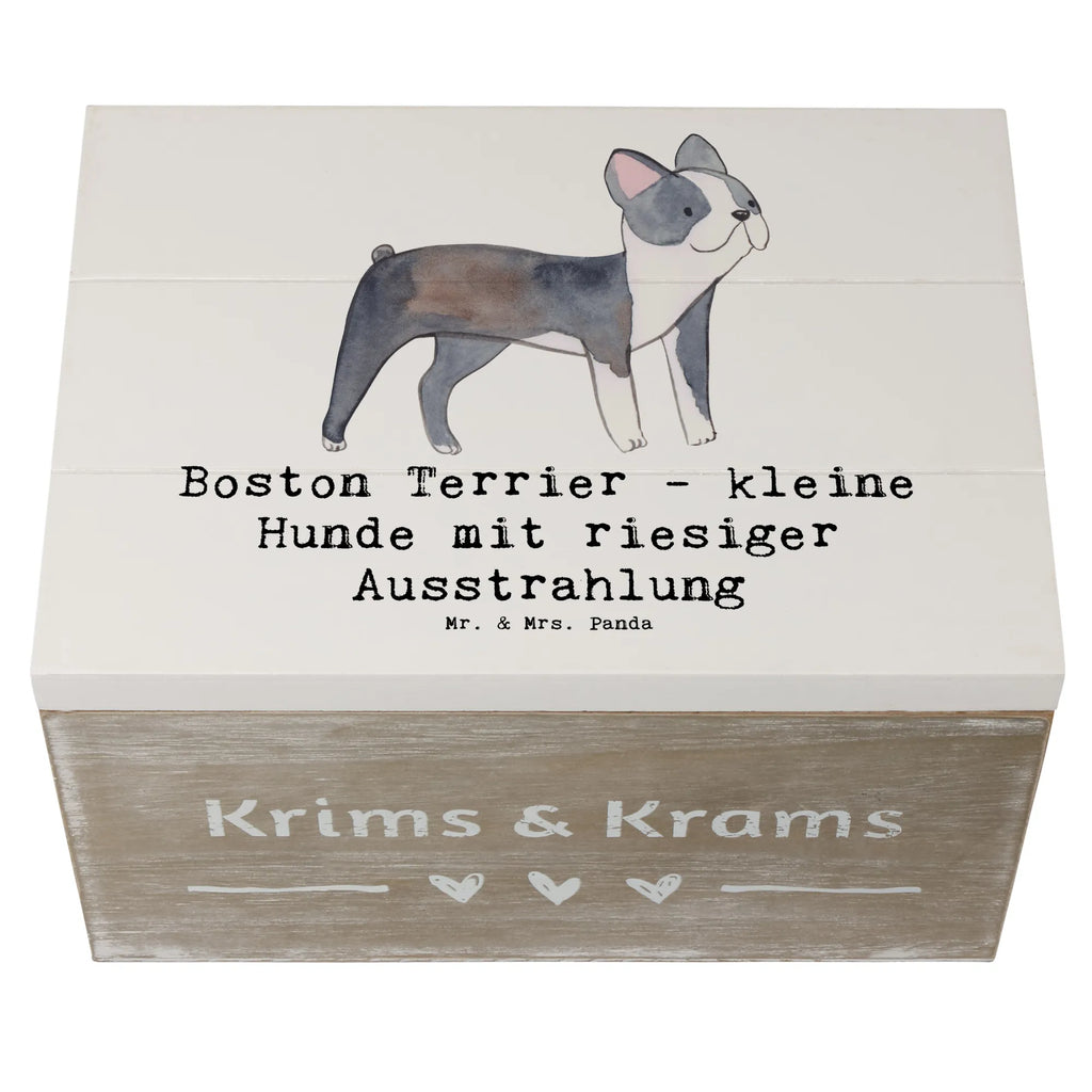 Holzkiste Boston Terrier Holzkiste, Kiste, Schatzkiste, Truhe, Schatulle, XXL, Erinnerungsbox, Erinnerungskiste, Dekokiste, Aufbewahrungsbox, Geschenkbox, Geschenkdose, Hund, Hunderasse, Rassehund, Hundebesitzer, Geschenk, Tierfreund, Schenken, Welpe