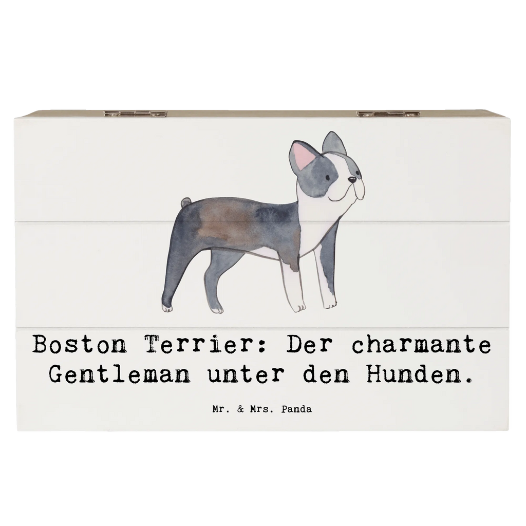 Holzkiste Boston Terrier Gentleman Holzkiste, Kiste, Schatzkiste, Truhe, Schatulle, XXL, Erinnerungsbox, Erinnerungskiste, Dekokiste, Aufbewahrungsbox, Geschenkbox, Geschenkdose, Hund, Hunderasse, Rassehund, Hundebesitzer, Geschenk, Tierfreund, Schenken, Welpe