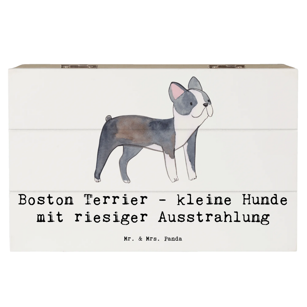 Holzkiste Boston Terrier Holzkiste, Kiste, Schatzkiste, Truhe, Schatulle, XXL, Erinnerungsbox, Erinnerungskiste, Dekokiste, Aufbewahrungsbox, Geschenkbox, Geschenkdose, Hund, Hunderasse, Rassehund, Hundebesitzer, Geschenk, Tierfreund, Schenken, Welpe