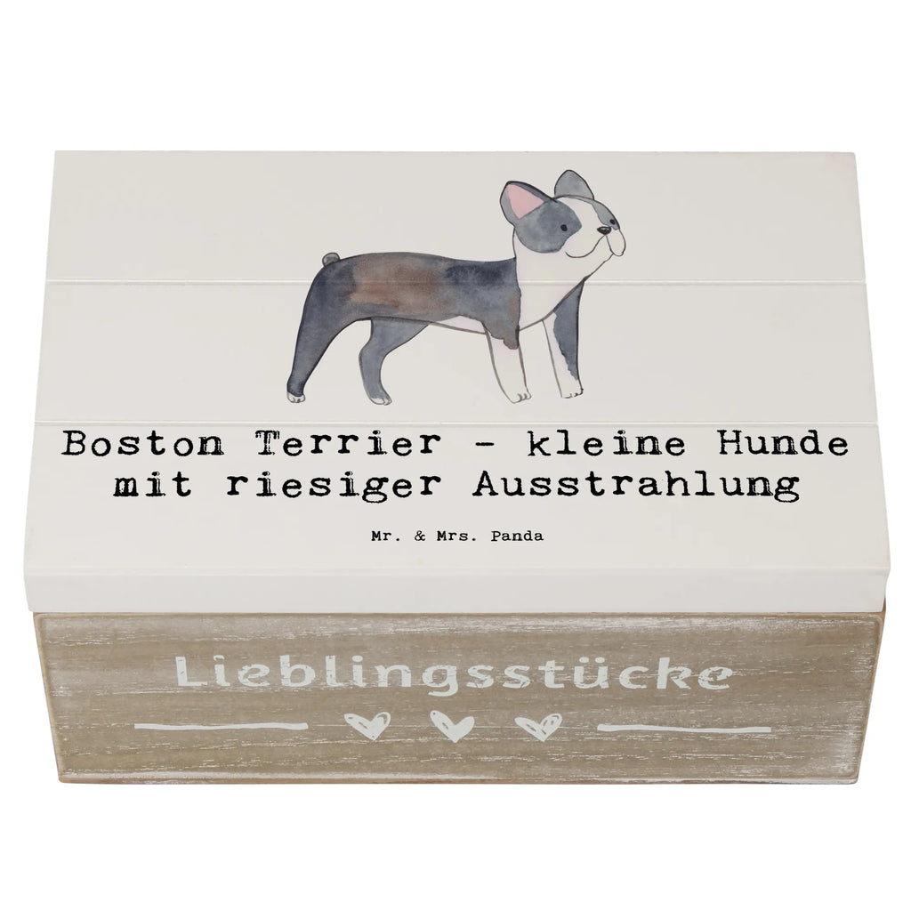 Holzkiste Boston Terrier Holzkiste, Kiste, Schatzkiste, Truhe, Schatulle, XXL, Erinnerungsbox, Erinnerungskiste, Dekokiste, Aufbewahrungsbox, Geschenkbox, Geschenkdose, Hund, Hunderasse, Rassehund, Hundebesitzer, Geschenk, Tierfreund, Schenken, Welpe