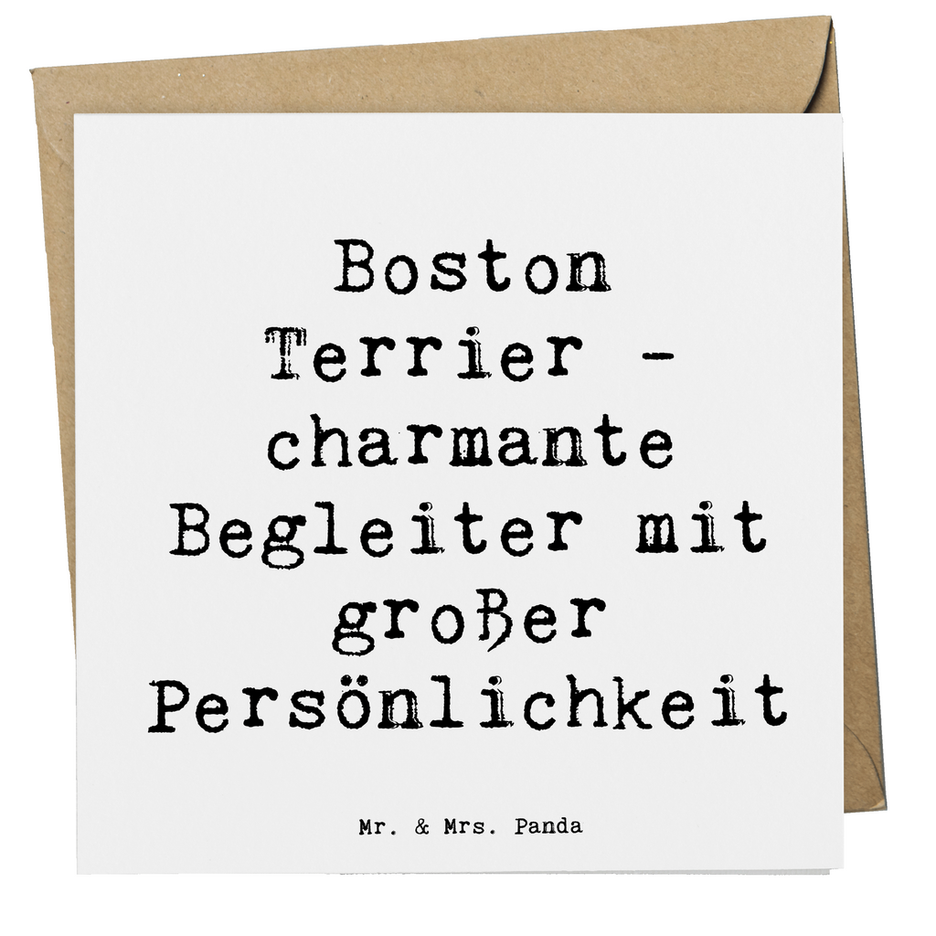 Deluxe Karte Spruch Boston Terrier Begleiter Karte, Grußkarte, Klappkarte, Einladungskarte, Glückwunschkarte, Hochzeitskarte, Geburtstagskarte, Hochwertige Grußkarte, Hochwertige Klappkarte, Hund, Hunderasse, Rassehund, Hundebesitzer, Geschenk, Tierfreund, Schenken, Welpe