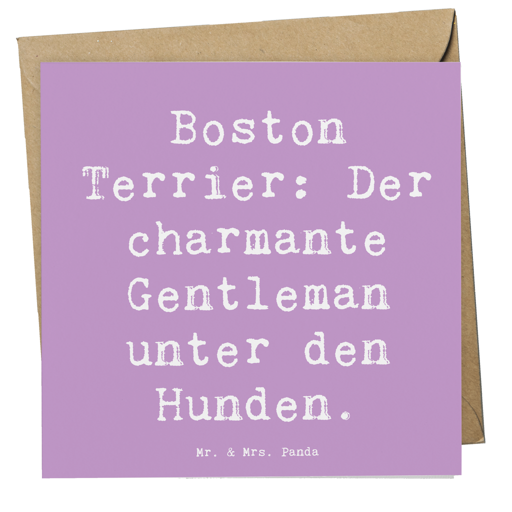 Deluxe Karte Spruch Boston Terrier Gentleman Karte, Grußkarte, Klappkarte, Einladungskarte, Glückwunschkarte, Hochzeitskarte, Geburtstagskarte, Hochwertige Grußkarte, Hochwertige Klappkarte, Hund, Hunderasse, Rassehund, Hundebesitzer, Geschenk, Tierfreund, Schenken, Welpe