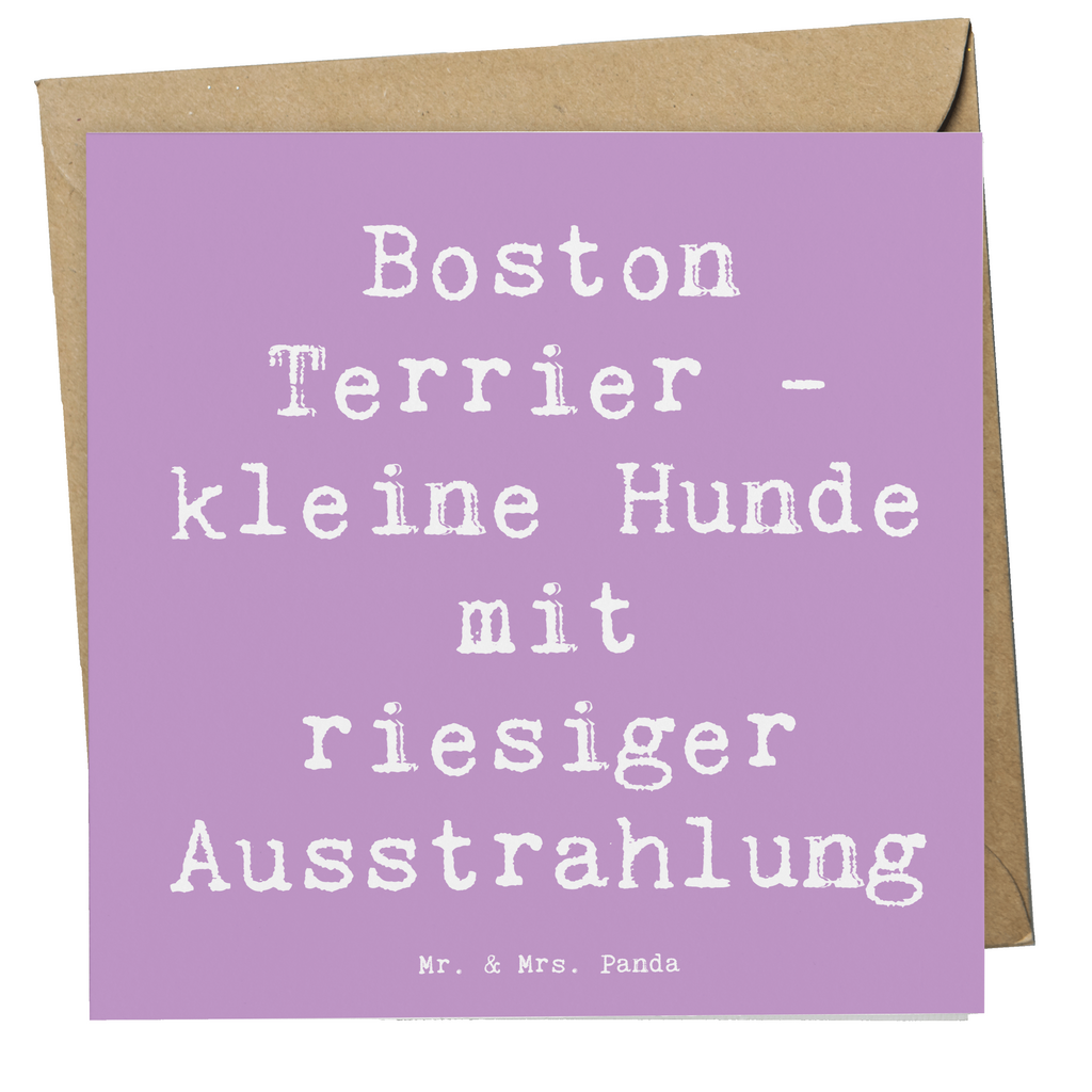 Deluxe Karte Spruch Boston Terrier Karte, Grußkarte, Klappkarte, Einladungskarte, Glückwunschkarte, Hochzeitskarte, Geburtstagskarte, Hochwertige Grußkarte, Hochwertige Klappkarte, Hund, Hunderasse, Rassehund, Hundebesitzer, Geschenk, Tierfreund, Schenken, Welpe