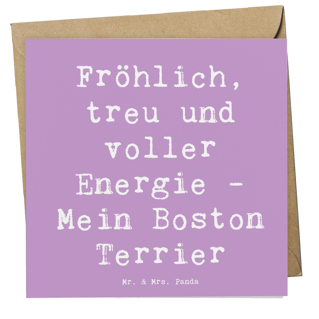 Deluxe Karte Spruch Boston Terrier Freude Karte, Grußkarte, Klappkarte, Einladungskarte, Glückwunschkarte, Hochzeitskarte, Geburtstagskarte, Hochwertige Grußkarte, Hochwertige Klappkarte, Hund, Hunderasse, Rassehund, Hundebesitzer, Geschenk, Tierfreund, Schenken, Welpe