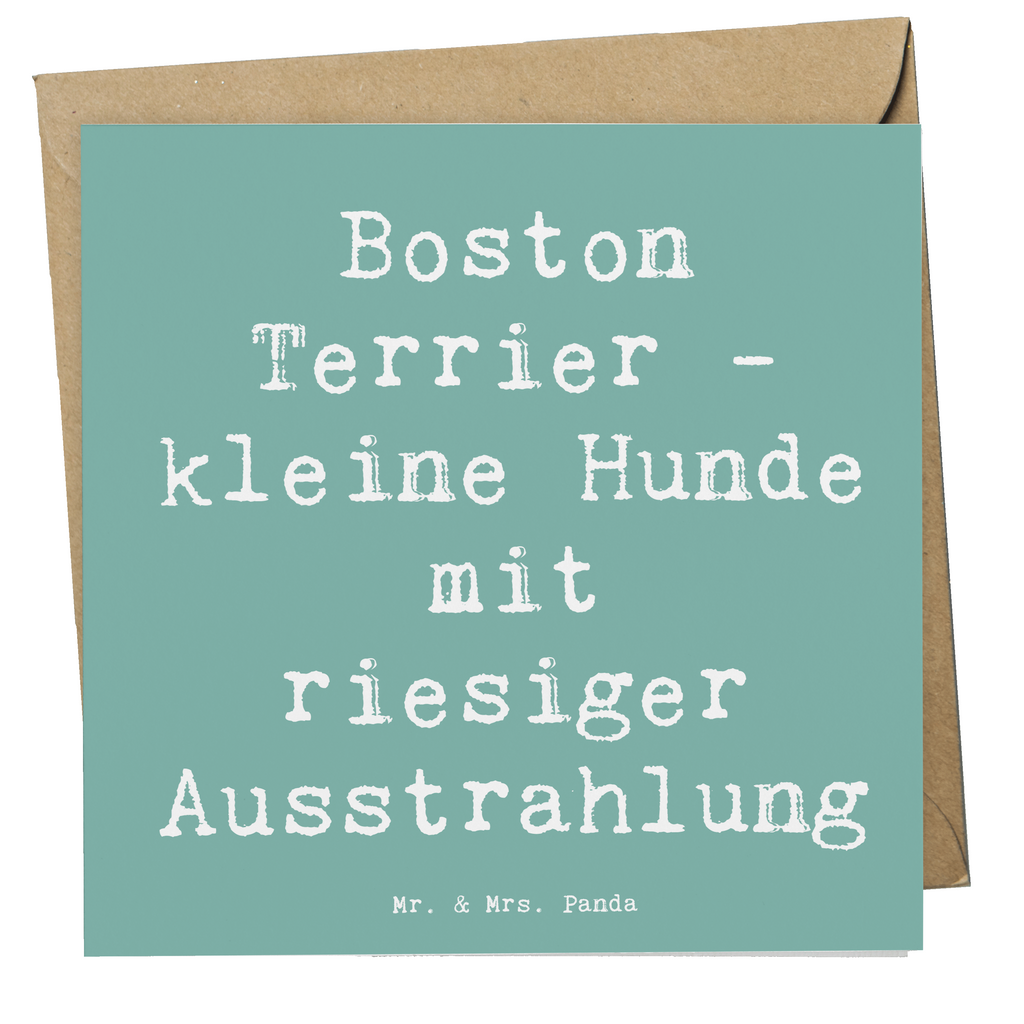 Deluxe Karte Spruch Boston Terrier Karte, Grußkarte, Klappkarte, Einladungskarte, Glückwunschkarte, Hochzeitskarte, Geburtstagskarte, Hochwertige Grußkarte, Hochwertige Klappkarte, Hund, Hunderasse, Rassehund, Hundebesitzer, Geschenk, Tierfreund, Schenken, Welpe