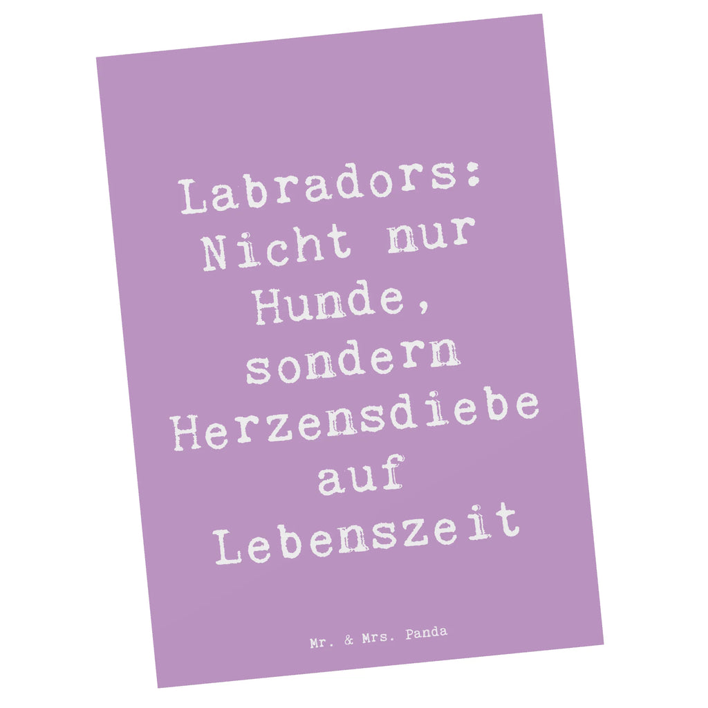 Postkarte Spruch Labrador Herzensdiebe Postkarte, Karte, Geschenkkarte, Grußkarte, Einladung, Ansichtskarte, Geburtstagskarte, Einladungskarte, Dankeskarte, Ansichtskarten, Einladung Geburtstag, Einladungskarten Geburtstag, Hund, Hunderasse, Rassehund, Hundebesitzer, Geschenk, Tierfreund, Schenken, Welpe