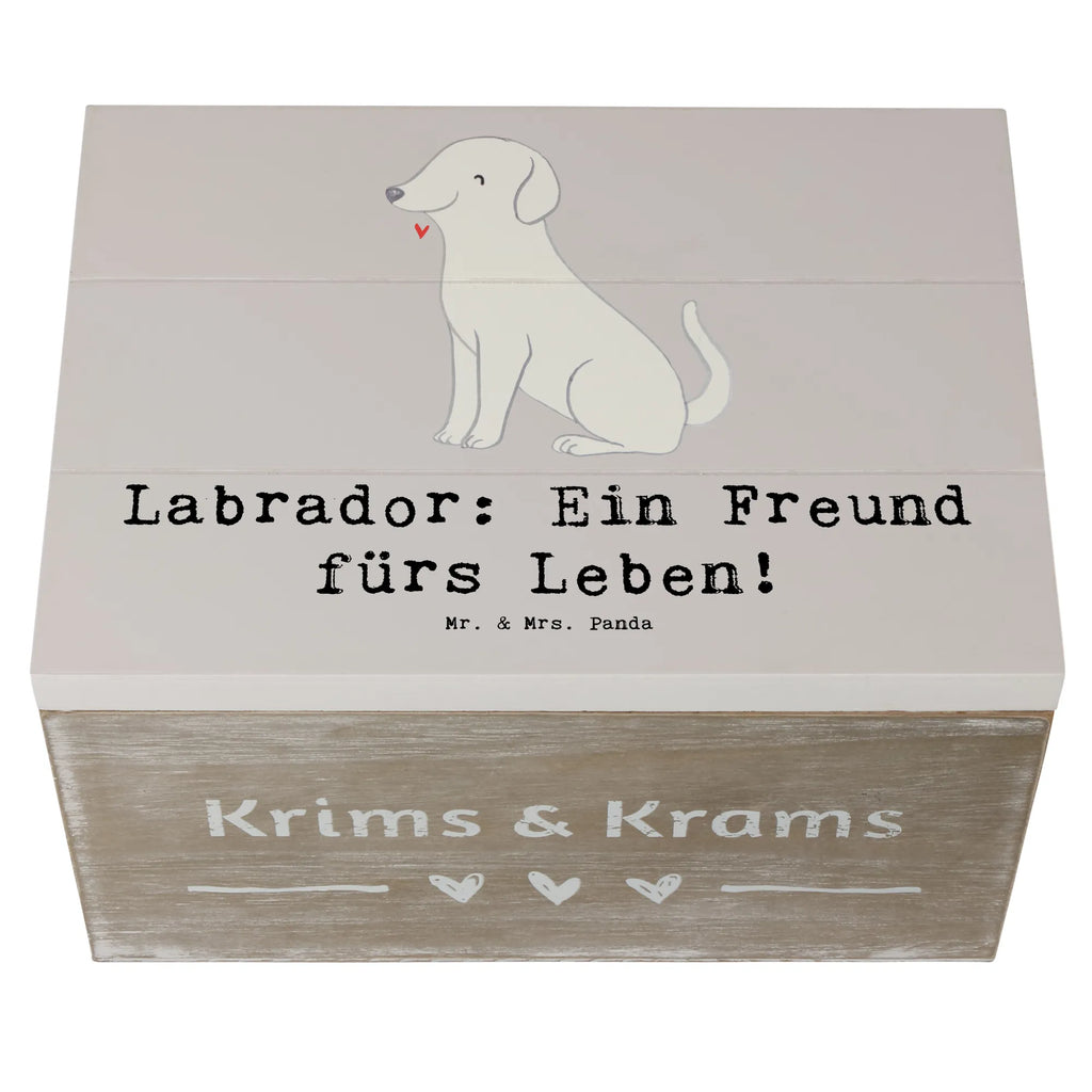 Holzkiste Labrador Freund Holzkiste, Kiste, Schatzkiste, Truhe, Schatulle, XXL, Erinnerungsbox, Erinnerungskiste, Dekokiste, Aufbewahrungsbox, Geschenkbox, Geschenkdose, Hund, Hunderasse, Rassehund, Hundebesitzer, Geschenk, Tierfreund, Schenken, Welpe