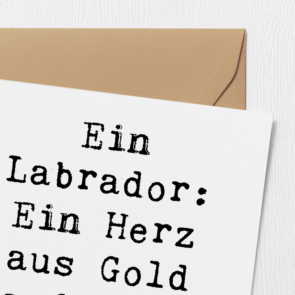 Deluxe Karte Spruch Labrador Herz Karte, Grußkarte, Klappkarte, Einladungskarte, Glückwunschkarte, Hochzeitskarte, Geburtstagskarte, Hochwertige Grußkarte, Hochwertige Klappkarte, Hund, Hunderasse, Rassehund, Hundebesitzer, Geschenk, Tierfreund, Schenken, Welpe