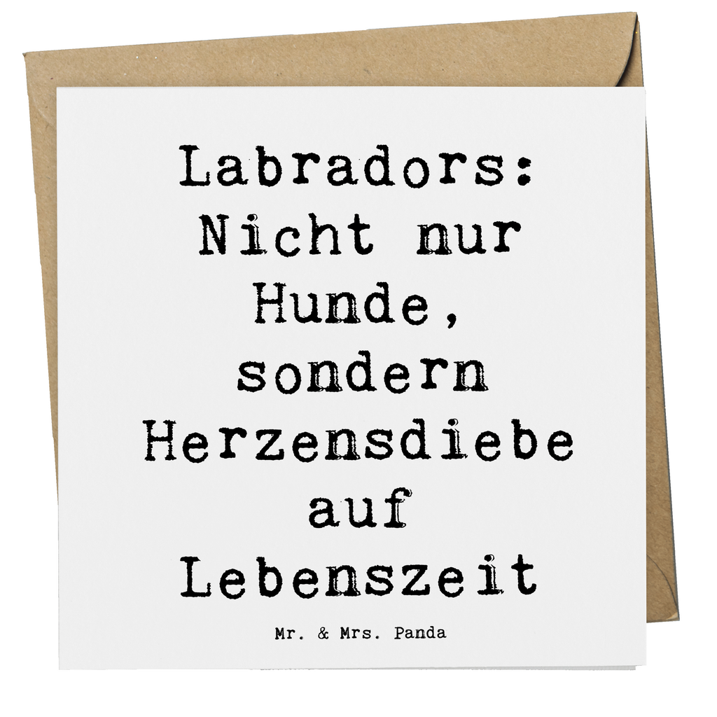 Deluxe Karte Spruch Labrador Herzensdiebe Karte, Grußkarte, Klappkarte, Einladungskarte, Glückwunschkarte, Hochzeitskarte, Geburtstagskarte, Hochwertige Grußkarte, Hochwertige Klappkarte, Hund, Hunderasse, Rassehund, Hundebesitzer, Geschenk, Tierfreund, Schenken, Welpe