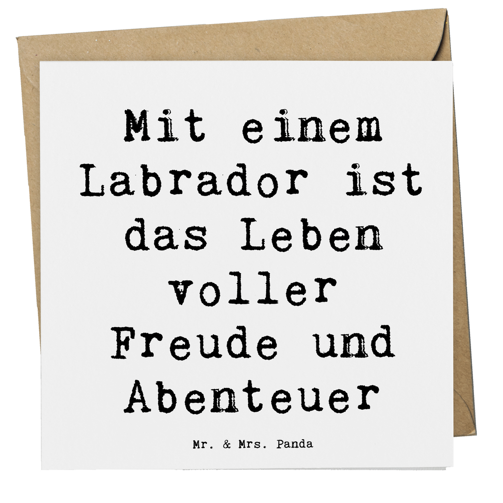 Deluxe Karte Spruch Labradorleben Karte, Grußkarte, Klappkarte, Einladungskarte, Glückwunschkarte, Hochzeitskarte, Geburtstagskarte, Hochwertige Grußkarte, Hochwertige Klappkarte, Hund, Hunderasse, Rassehund, Hundebesitzer, Geschenk, Tierfreund, Schenken, Welpe