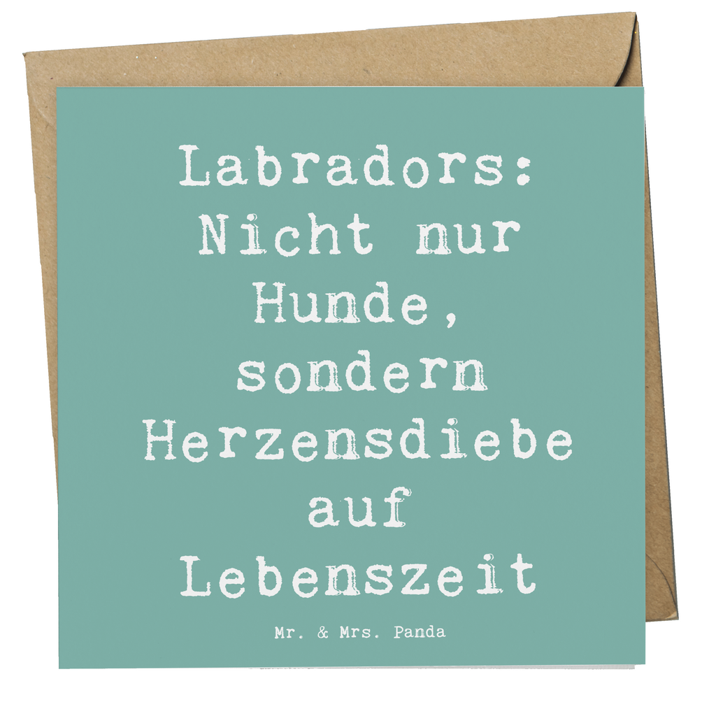 Deluxe Karte Spruch Labrador Herzensdiebe Karte, Grußkarte, Klappkarte, Einladungskarte, Glückwunschkarte, Hochzeitskarte, Geburtstagskarte, Hochwertige Grußkarte, Hochwertige Klappkarte, Hund, Hunderasse, Rassehund, Hundebesitzer, Geschenk, Tierfreund, Schenken, Welpe