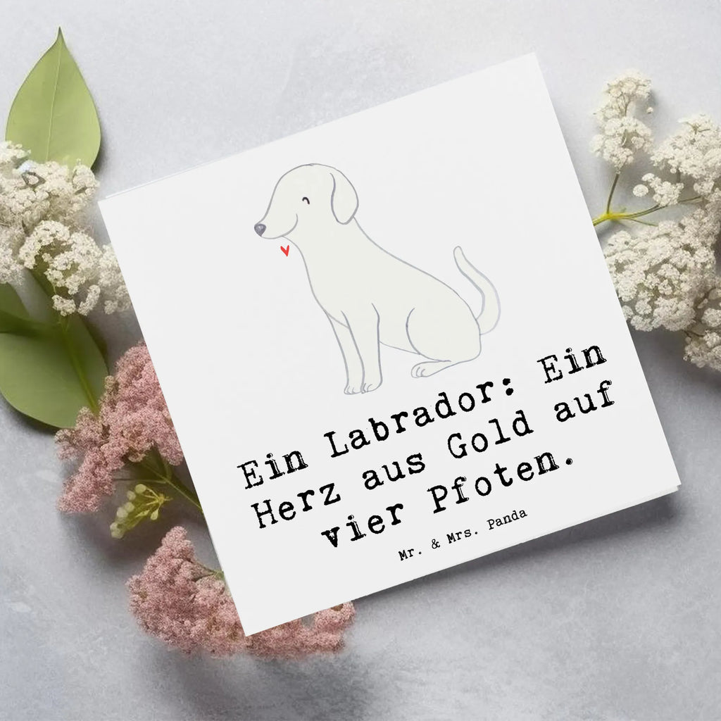 Deluxe Karte Labrador Herz Karte, Grußkarte, Klappkarte, Einladungskarte, Glückwunschkarte, Hochzeitskarte, Geburtstagskarte, Hochwertige Grußkarte, Hochwertige Klappkarte, Hund, Hunderasse, Rassehund, Hundebesitzer, Geschenk, Tierfreund, Schenken, Welpe