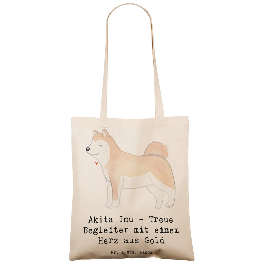 Tragetasche Akita Inu Herz Beuteltasche, Beutel, Einkaufstasche, Jutebeutel, Stoffbeutel, Tasche, Shopper, Umhängetasche, Strandtasche, Schultertasche, Stofftasche, Tragetasche, Badetasche, Jutetasche, Einkaufstüte, Laptoptasche, Hund, Hunderasse, Rassehund, Hundebesitzer, Geschenk, Tierfreund, Schenken, Welpe