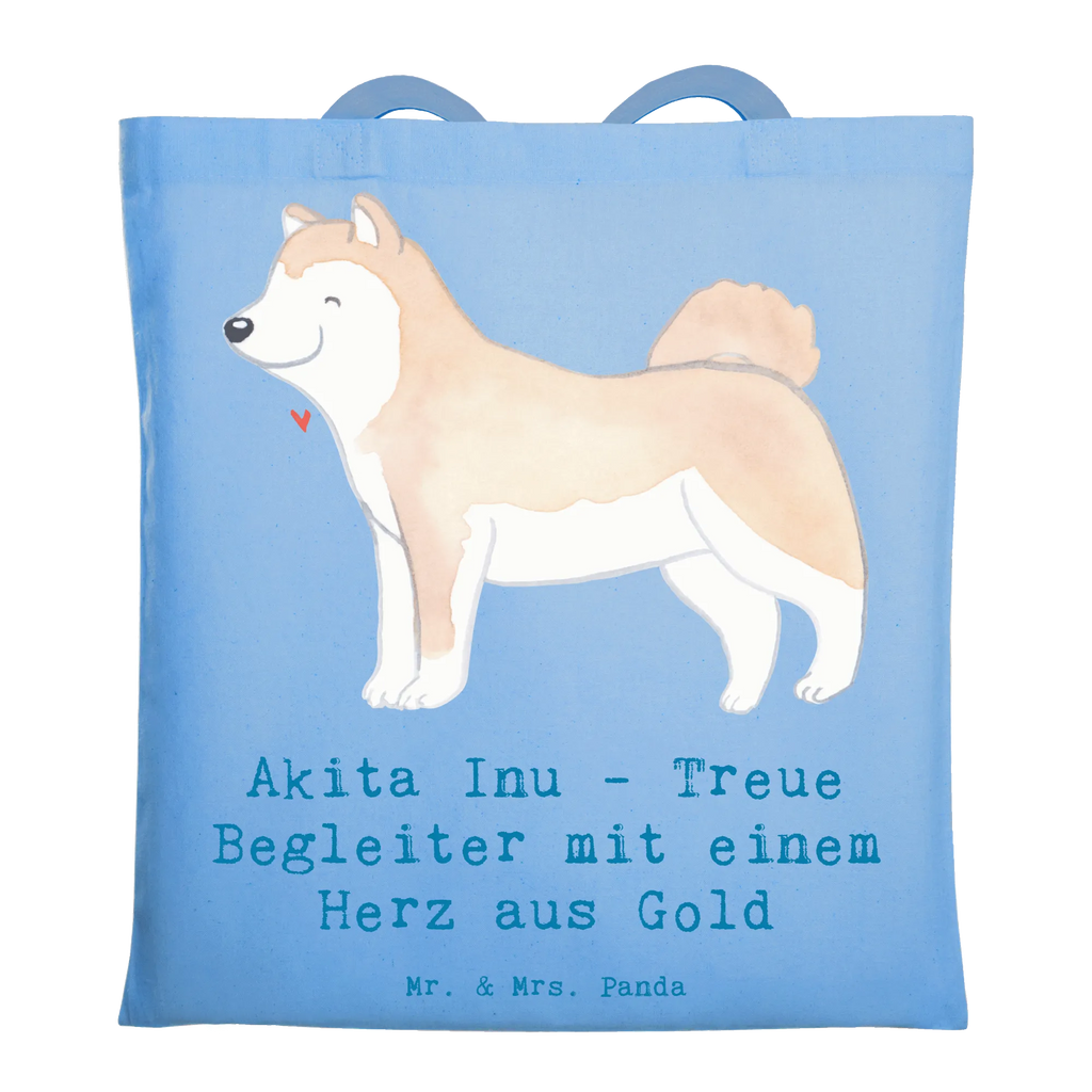 Tragetasche Akita Inu Herz Beuteltasche, Beutel, Einkaufstasche, Jutebeutel, Stoffbeutel, Tasche, Shopper, Umhängetasche, Strandtasche, Schultertasche, Stofftasche, Tragetasche, Badetasche, Jutetasche, Einkaufstüte, Laptoptasche, Hund, Hunderasse, Rassehund, Hundebesitzer, Geschenk, Tierfreund, Schenken, Welpe