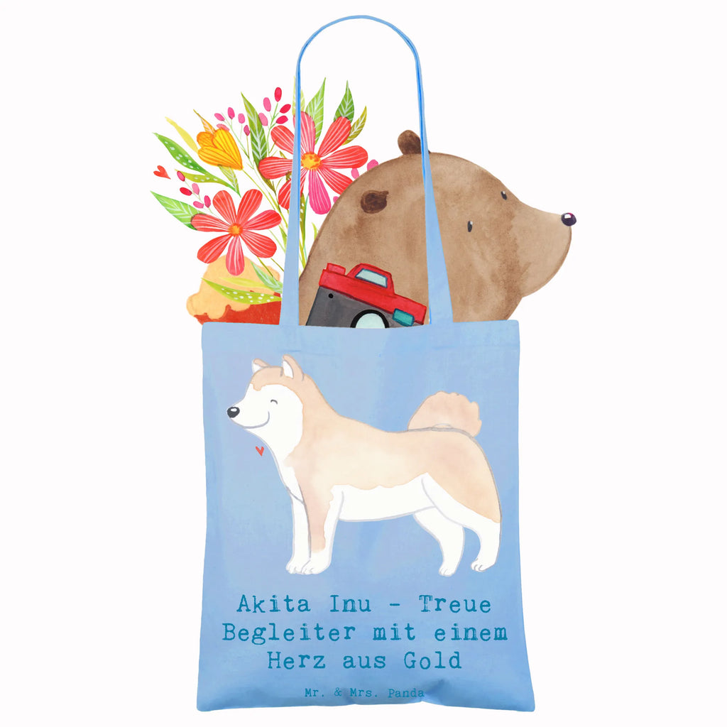 Tragetasche Akita Inu Herz Beuteltasche, Beutel, Einkaufstasche, Jutebeutel, Stoffbeutel, Tasche, Shopper, Umhängetasche, Strandtasche, Schultertasche, Stofftasche, Tragetasche, Badetasche, Jutetasche, Einkaufstüte, Laptoptasche, Hund, Hunderasse, Rassehund, Hundebesitzer, Geschenk, Tierfreund, Schenken, Welpe