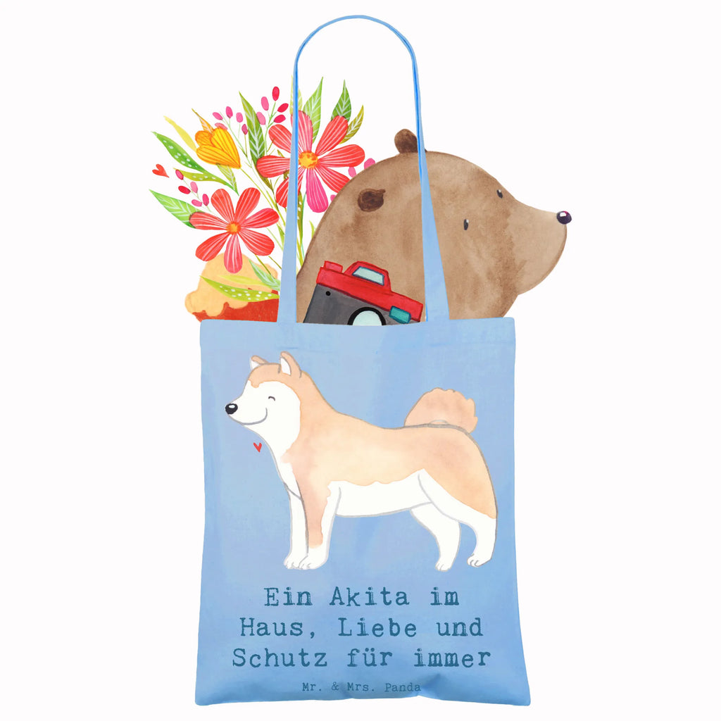 Tragetasche Akita Inu Liebe Beuteltasche, Beutel, Einkaufstasche, Jutebeutel, Stoffbeutel, Tasche, Shopper, Umhängetasche, Strandtasche, Schultertasche, Stofftasche, Tragetasche, Badetasche, Jutetasche, Einkaufstüte, Laptoptasche, Hund, Hunderasse, Rassehund, Hundebesitzer, Geschenk, Tierfreund, Schenken, Welpe