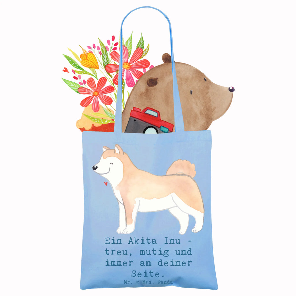 Tragetasche Akita Inu Freund Beuteltasche, Beutel, Einkaufstasche, Jutebeutel, Stoffbeutel, Tasche, Shopper, Umhängetasche, Strandtasche, Schultertasche, Stofftasche, Tragetasche, Badetasche, Jutetasche, Einkaufstüte, Laptoptasche, Hund, Hunderasse, Rassehund, Hundebesitzer, Geschenk, Tierfreund, Schenken, Welpe