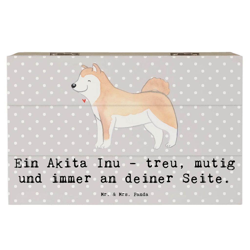 Holzkiste Akita Inu Freund Holzkiste, Kiste, Schatzkiste, Truhe, Schatulle, XXL, Erinnerungsbox, Erinnerungskiste, Dekokiste, Aufbewahrungsbox, Geschenkbox, Geschenkdose, Hund, Hunderasse, Rassehund, Hundebesitzer, Geschenk, Tierfreund, Schenken, Welpe